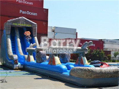  Hot Commercial Cheap Inflatable Slip And Slide , Wild Splash Water Slide  BY-SNS-063